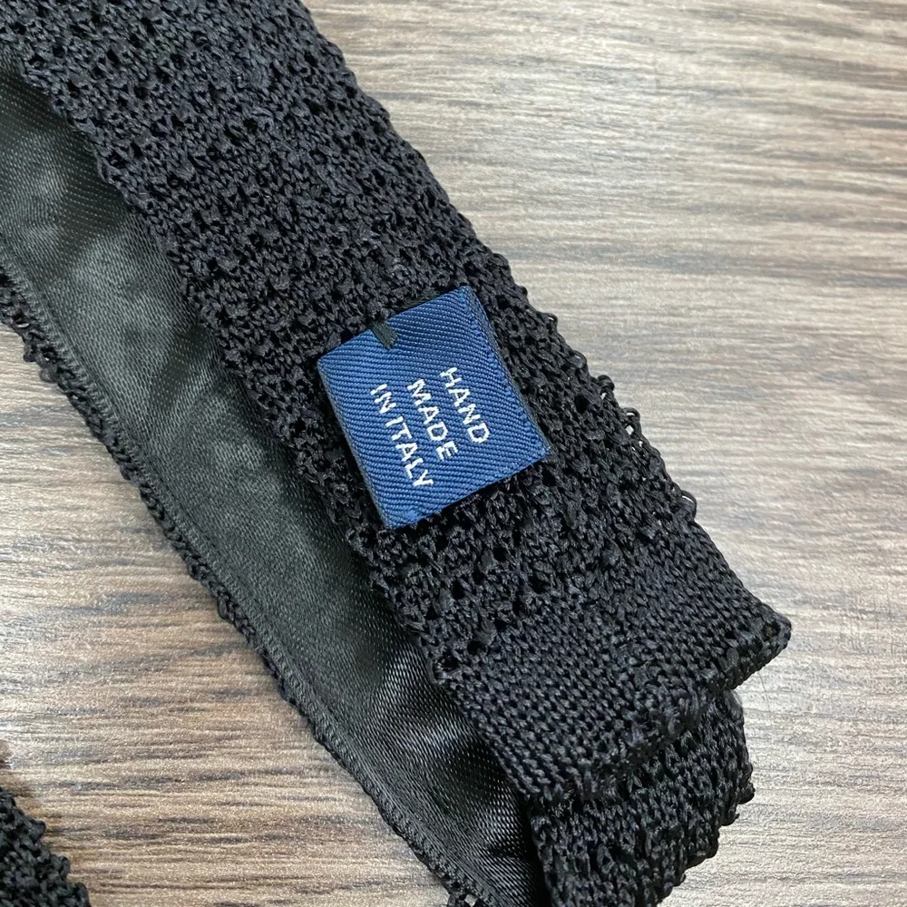 Polo by Ralph Lauren Black Knit Tie
